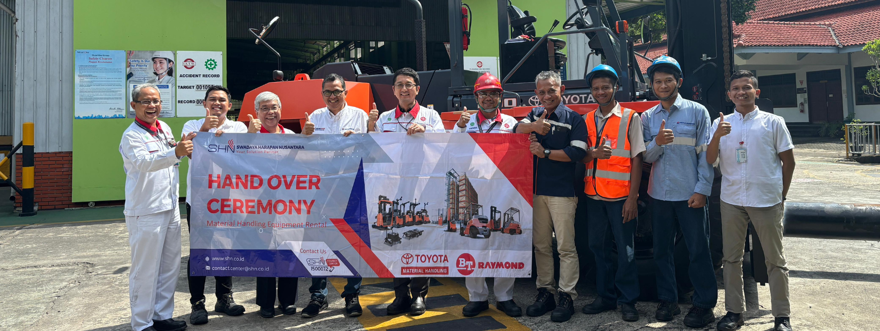 Shn news the bigger the better rental perdana unit forklift toyota 20ton 2
